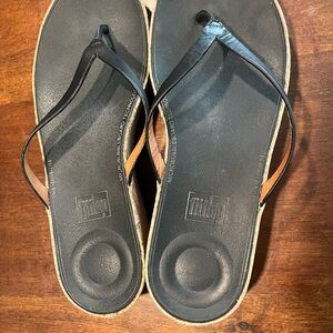 Black Fitflop Wedge Women's Sandals